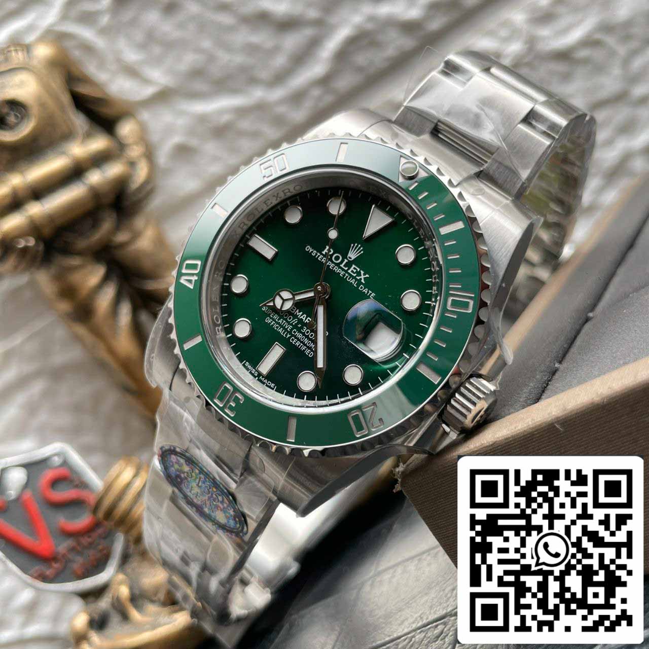 Rolex Submariner 116610LV-97200 40mm movimento 3135 Clean Factory V4 quadrante verde