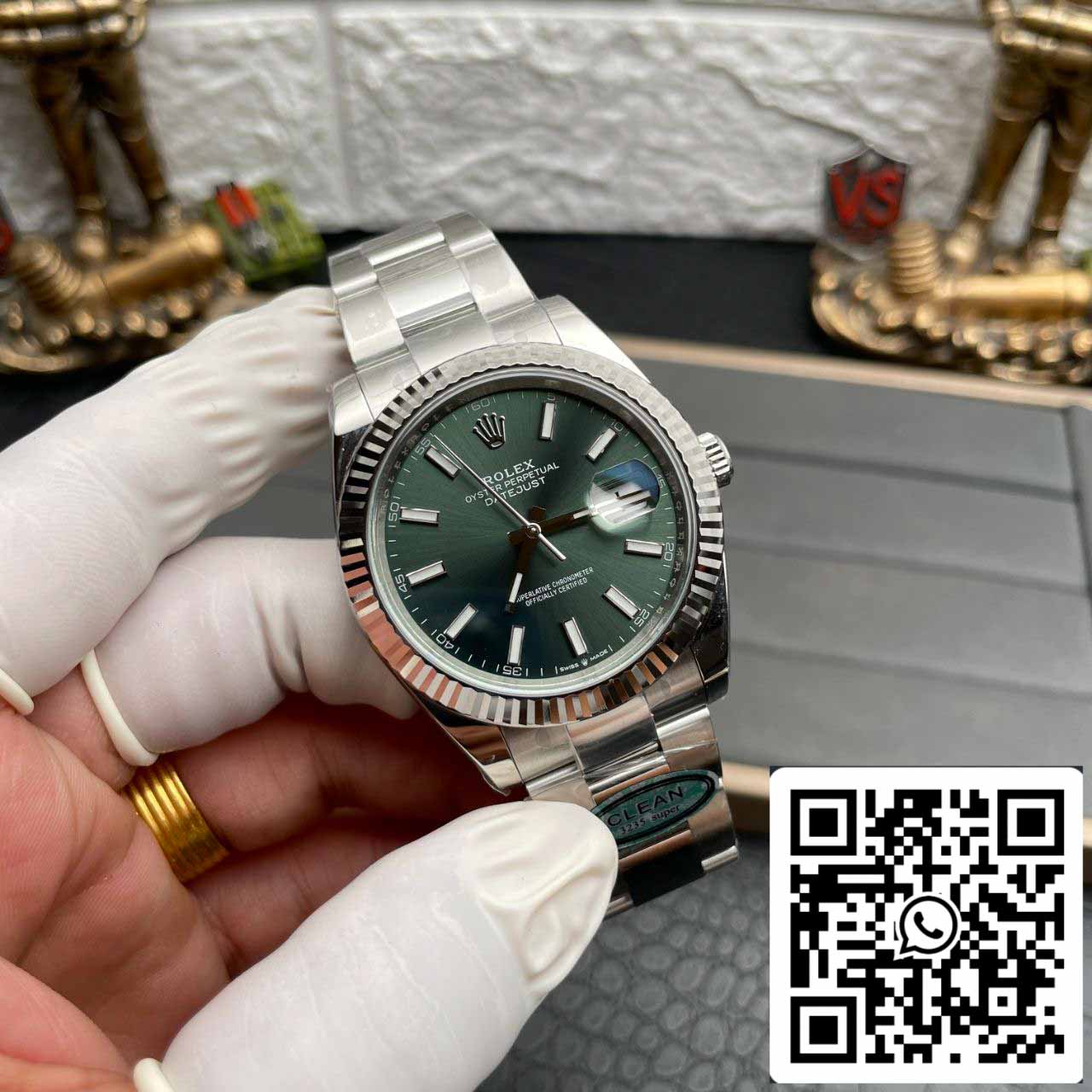 Rolex Datejust M126334-0028 1:1 Best Edition Clean Factory quadrante verde