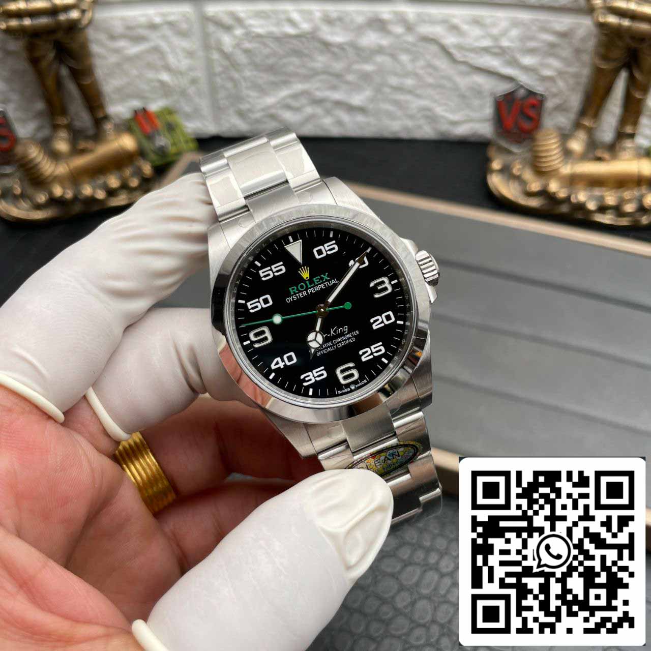 Rolex Air King M126900-0001 1:1 Mejor edición Clean Factory esfera negra