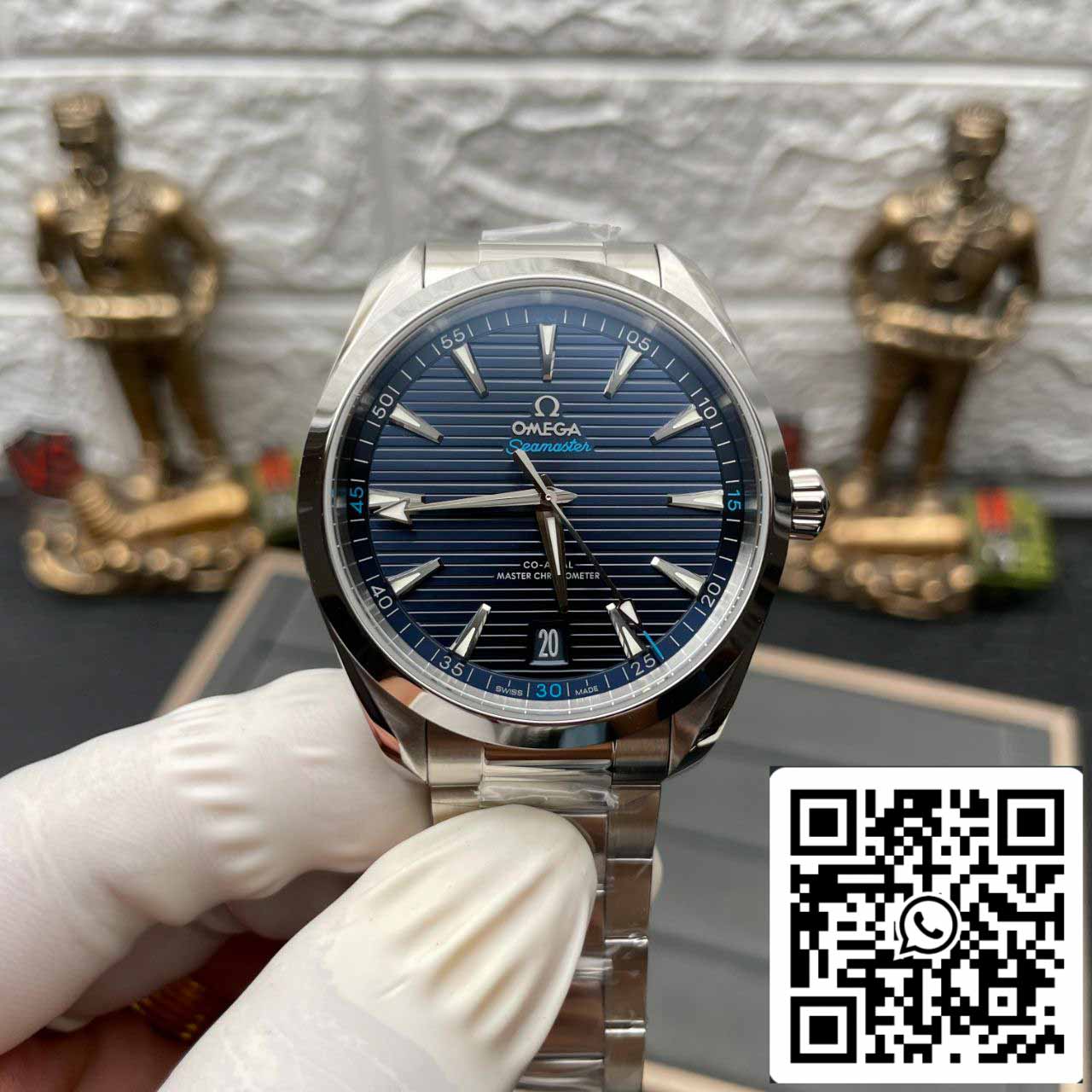 Omega Seamaster 220.10.41.21.03.001 1:1 Best Edition VS Factory quadrante blu svizzero ETA8900