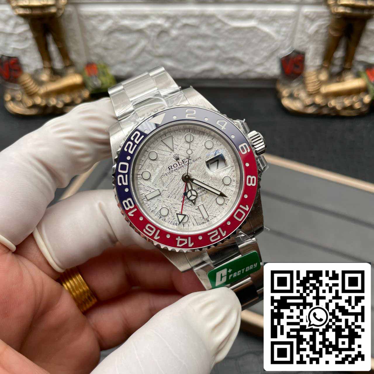 Rolex GMT Master II M126719blro-0002 1:1 Mejor edición C+ Esfera de meteorito de fábrica