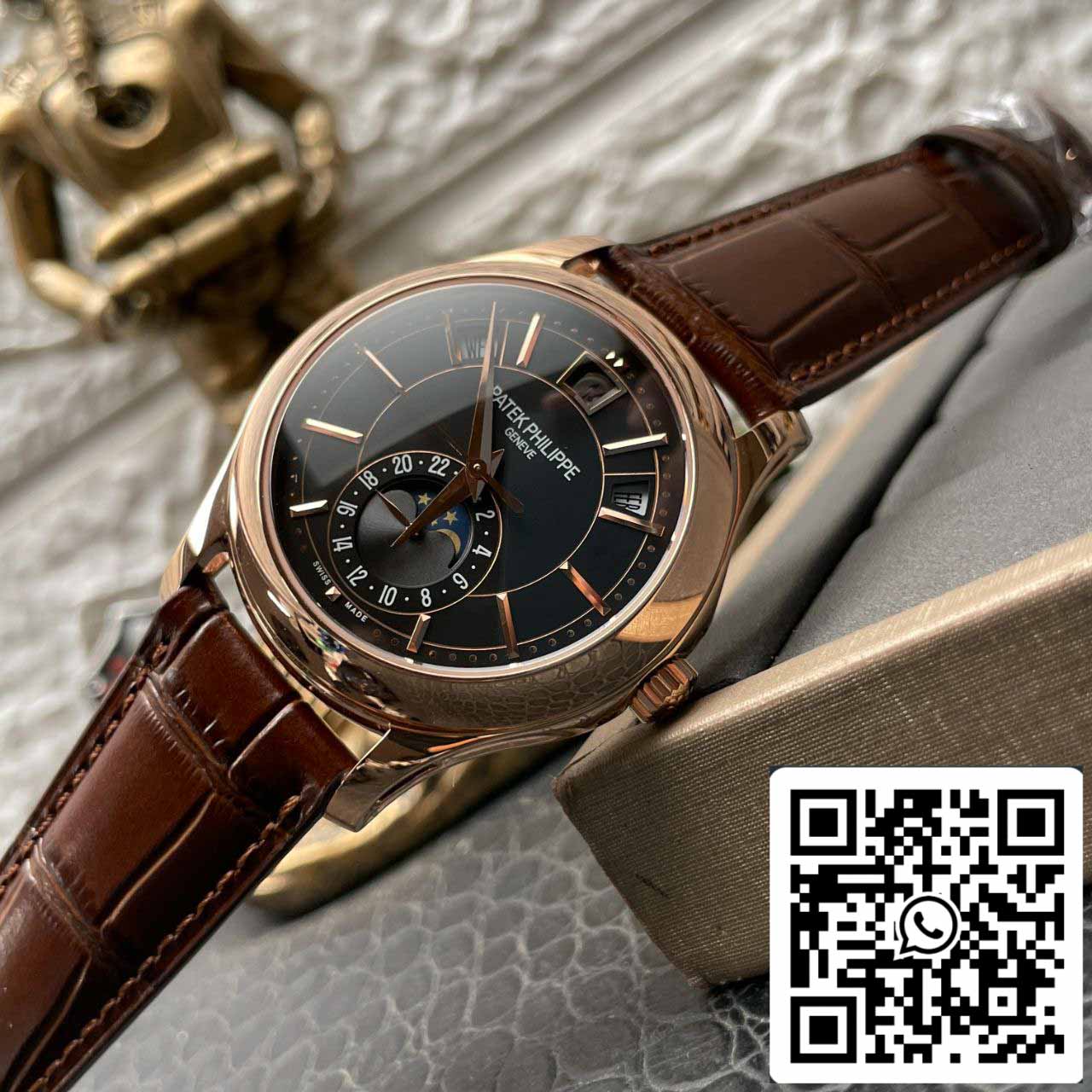 Patek Philippe Complicaciones 5205G-001 KM Factory 1:1 Mejor Edición Suiza ETA324SQ