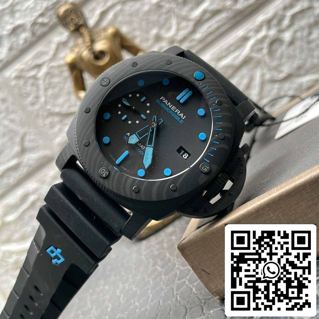 Panerai Submersible PAM01616 VS Factory 1:1 Best Edition Black Dial Swiss P.9010