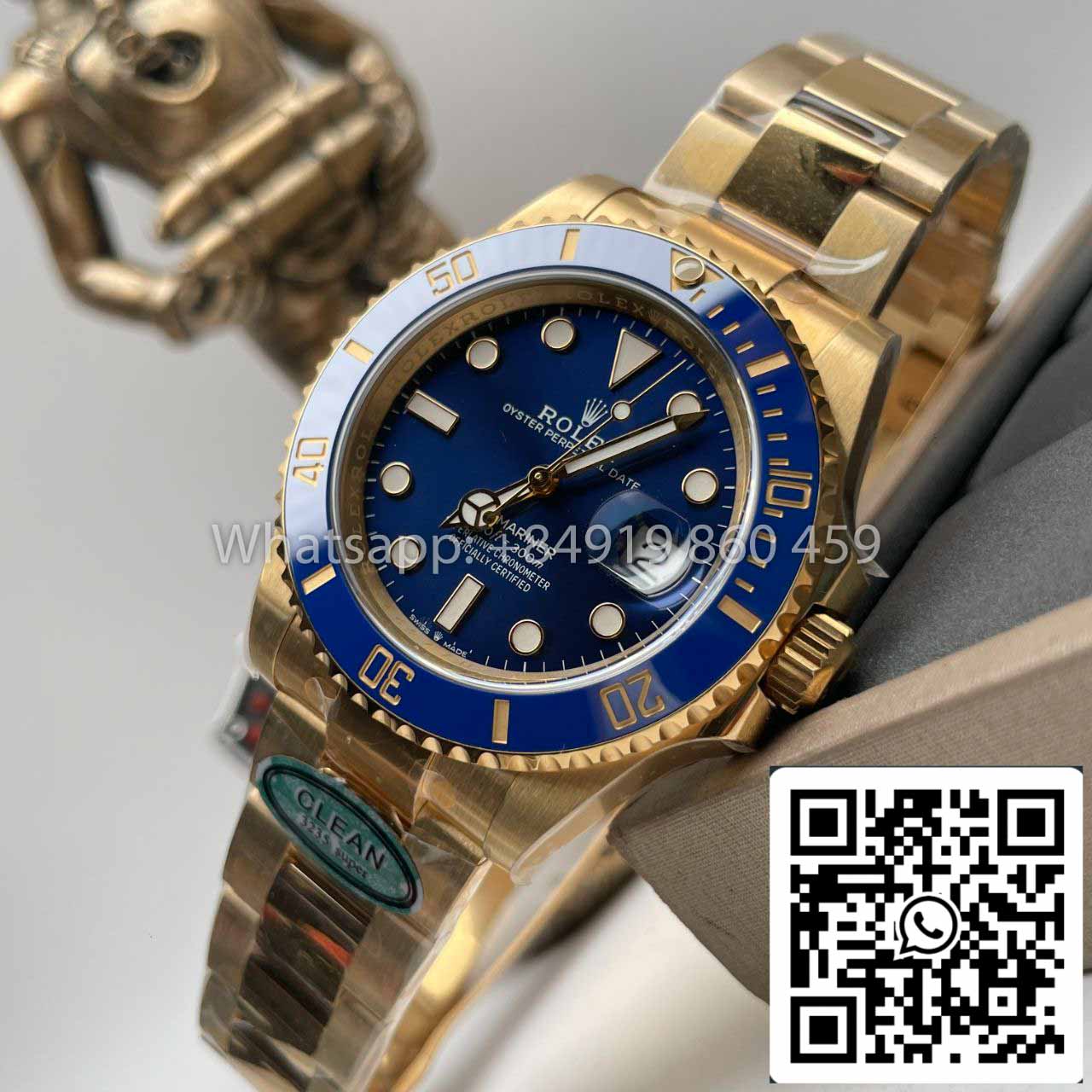 Rolex Submariner M126618lb-0002 41MM 1:1 Best Edition Clean Factory Lunetta Blu