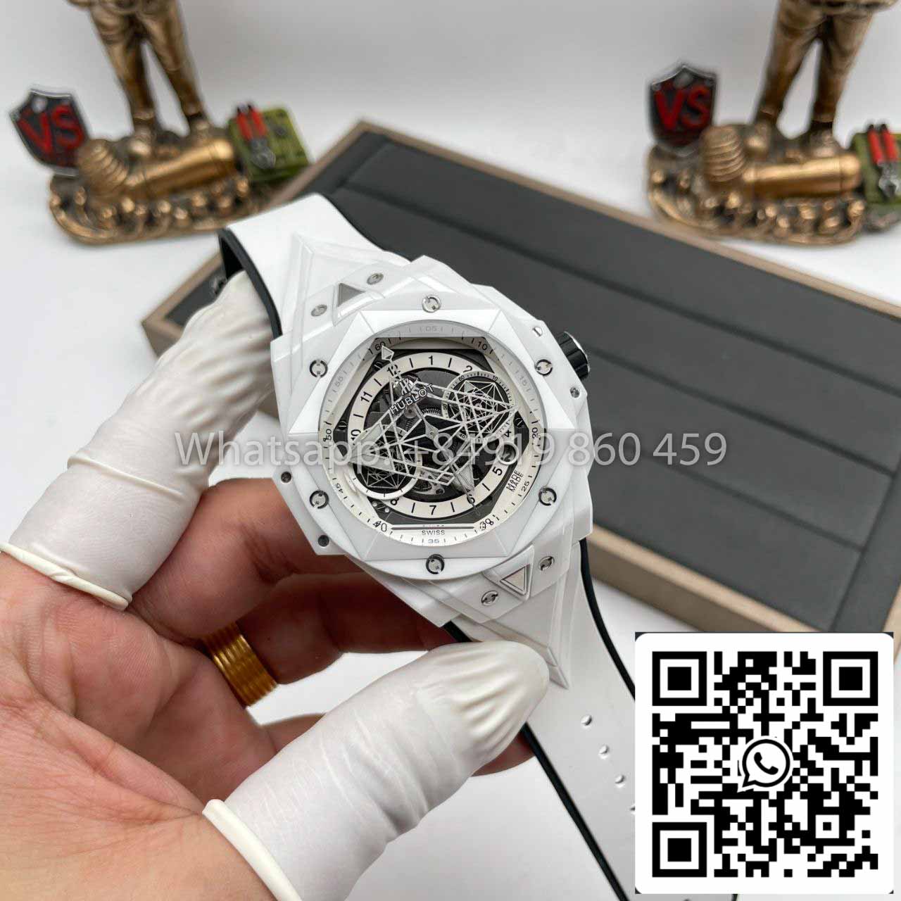 Hublot Big Bang Sang Bleu II 418.HX.2001.RX.MXM21 1:1 Best Edition BBF Factory White Ceramics