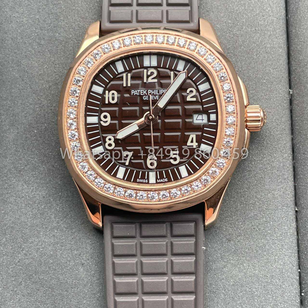 Patek Philippe Aquanaut 5067A Movimento al quarzo 1:1 Best Edition PPF Factory Quadrante marrone in oro rosa