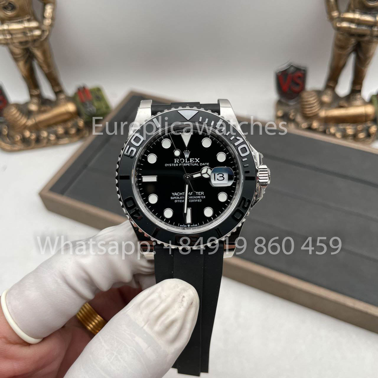 Rolex Yacht-Master 42 esfera negra M226659-0003 1:1 Mejor edición AR Versión de contrapeso de fábrica