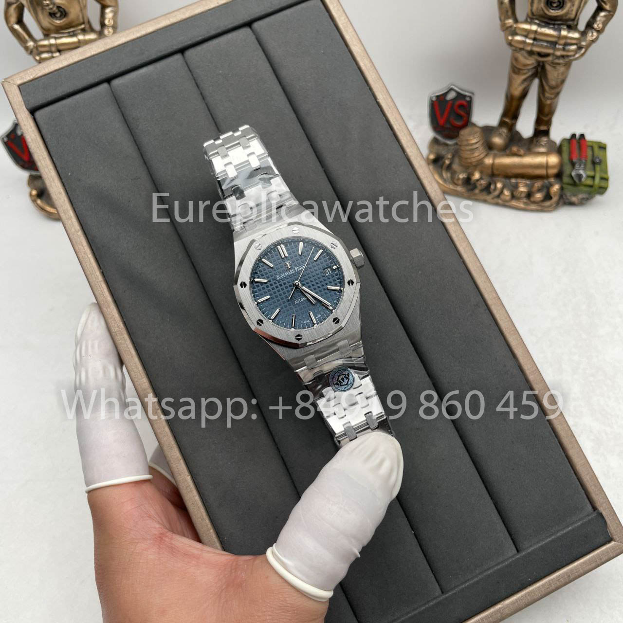 Audemars Piguet Royal Oak 15450ST.OO.1256ST.03 1:1 Best Edition APS Factory Blue Dial