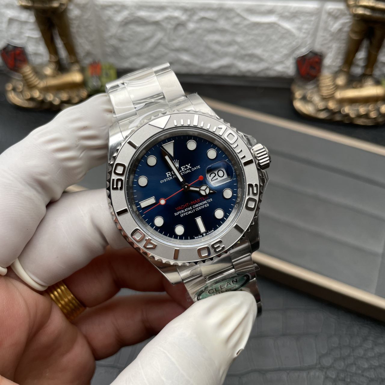 Rolex Yacht Master M126622-0002 1:1 Best Edition quadrante blu di fabbrica pulito ultima versione