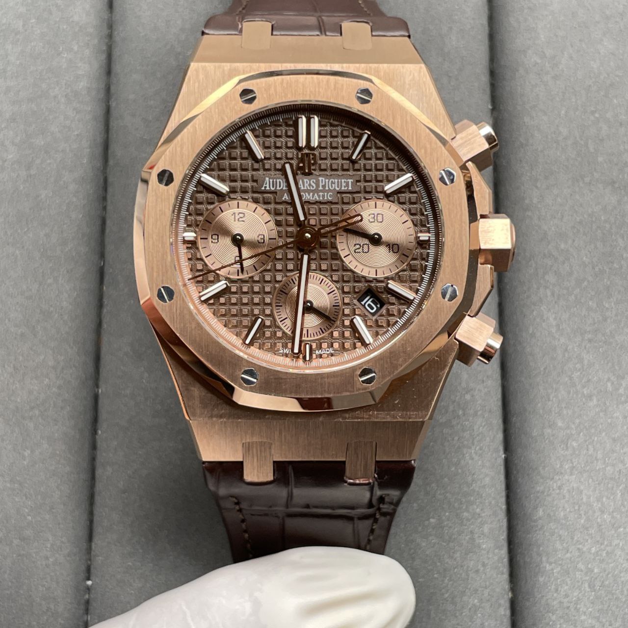 Cronografo Audemars Piguet Royal Oak 26331OR.OO.D821CR.01 1:1 Migliore edizione OM Factory in oro rosa