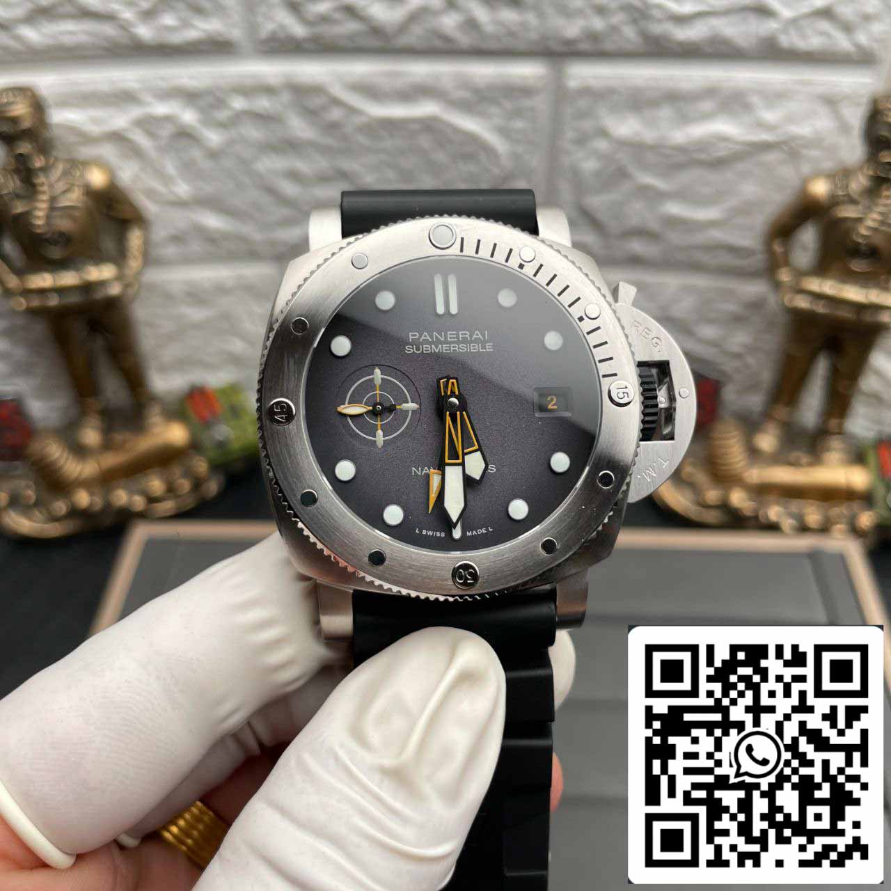 Panerai Submersible PAM1323 1:1 Best Edition VS Factory Gray Dial