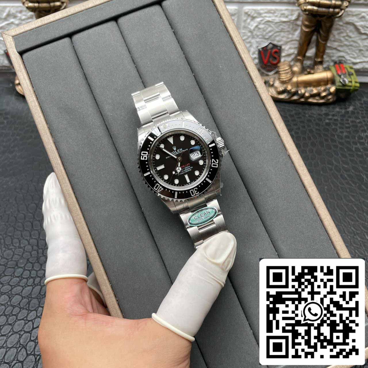 Rolex Sea Dweller M126600-0002 1:1 Best Edition Esfera negra de fábrica limpia