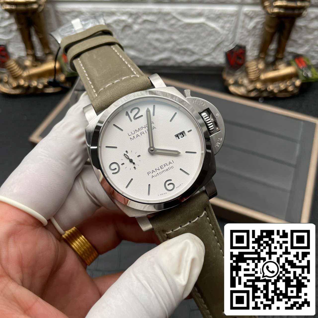 Panerai Luminor PAM01314 1:1 Best Edition VS Factory White Dial