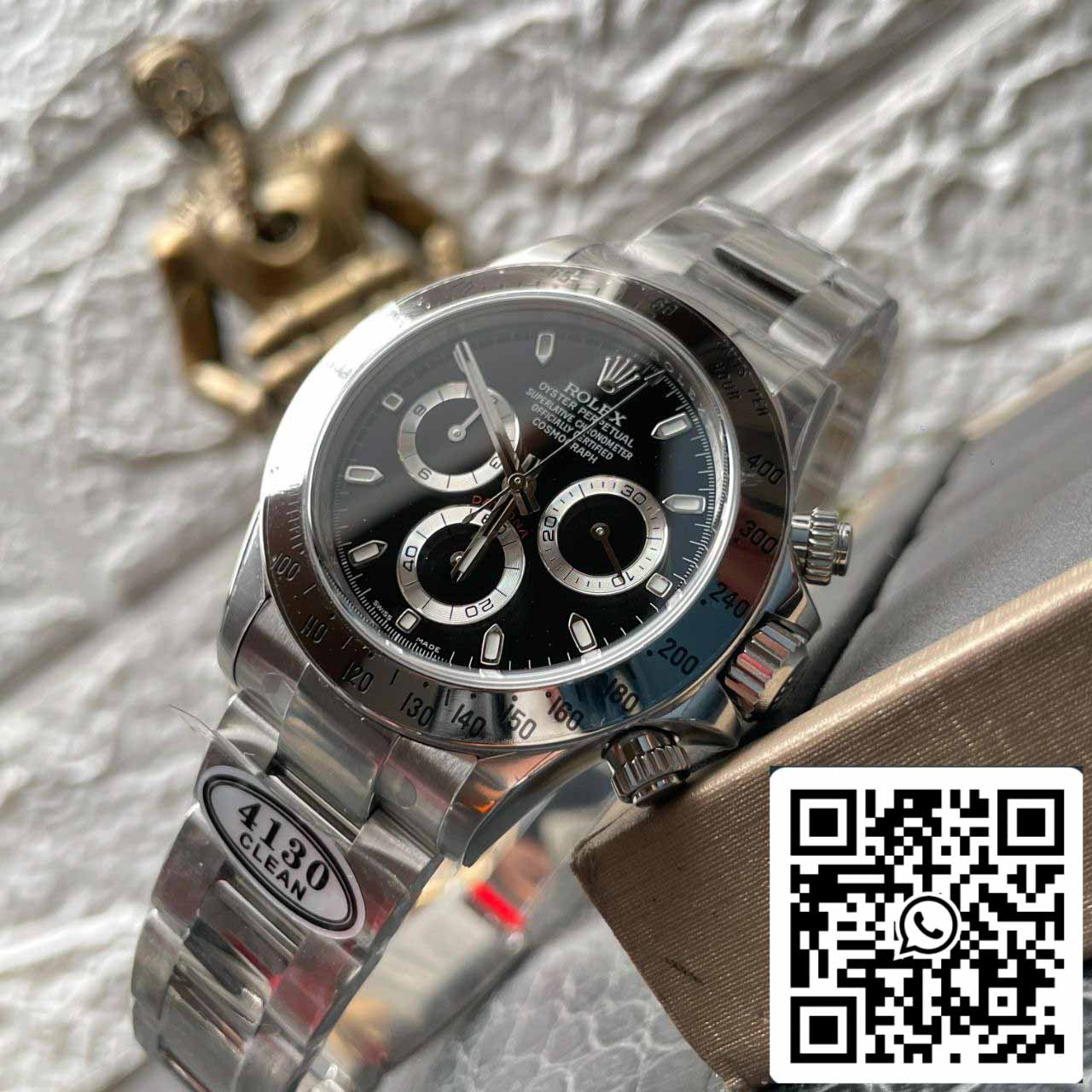 Rolex Cosmograph Daytona 116520 1:1 Best Edition Clean Factory in acciaio inossidabile