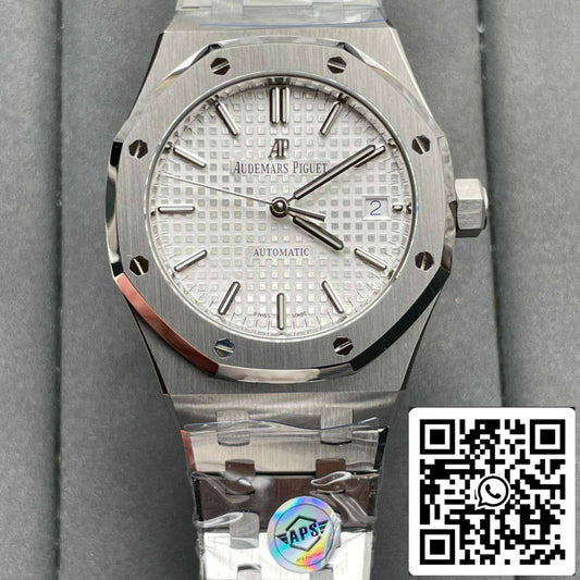 Audemars Piguet Royal Oak 15450ST.OO.1256ST.01 1:1 Mejor edición APS Factory V3 esfera plateada