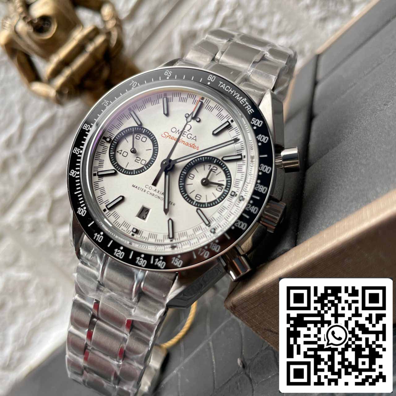 Omega Speedmaster Racing Cronógrafo 329.30.44.51.04.001 1:1 Bisel cerámico OM Factory de la mejor edición