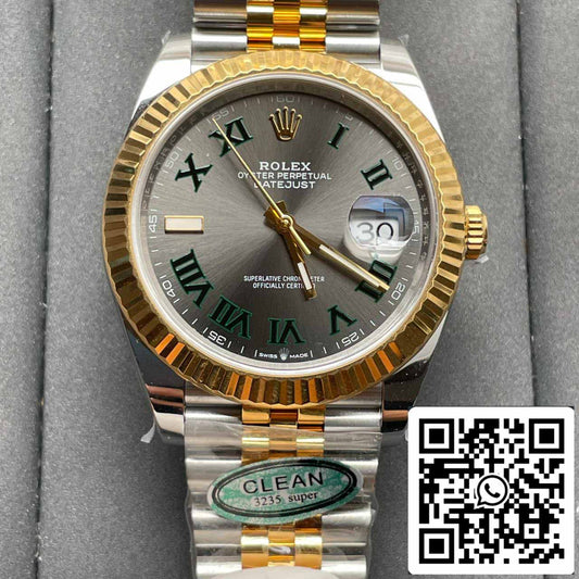 Rolex Datejust M126333-0020 1:1 Mejor Edición Clean Factory 41mm Esfera Wimbledon