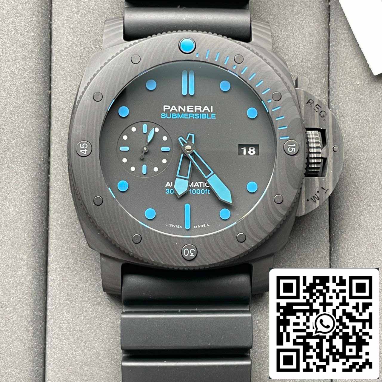 Panerai Sumergible PAM01616 VS Factory 1:1 Mejor Edición Esfera Negra Suiza P.9010