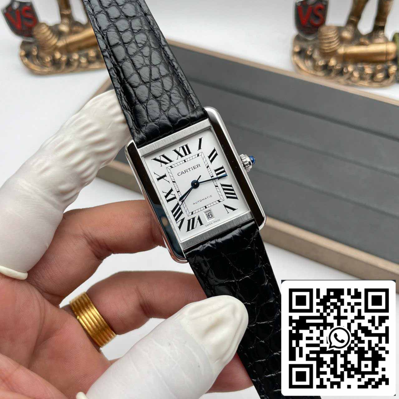 Cartier Tank W5200027 1:1 Best Edition AF Factory Silvery White Dial