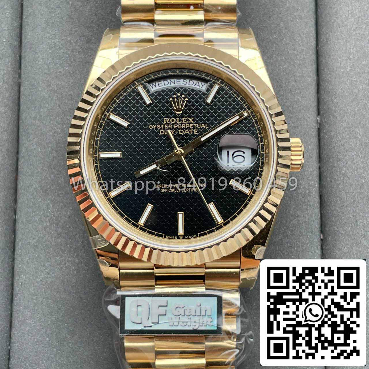 Rolex Day Date 40 Oro 228238-0007 1:1 Best Edition QF Versione Contrappeso di Fabbrica