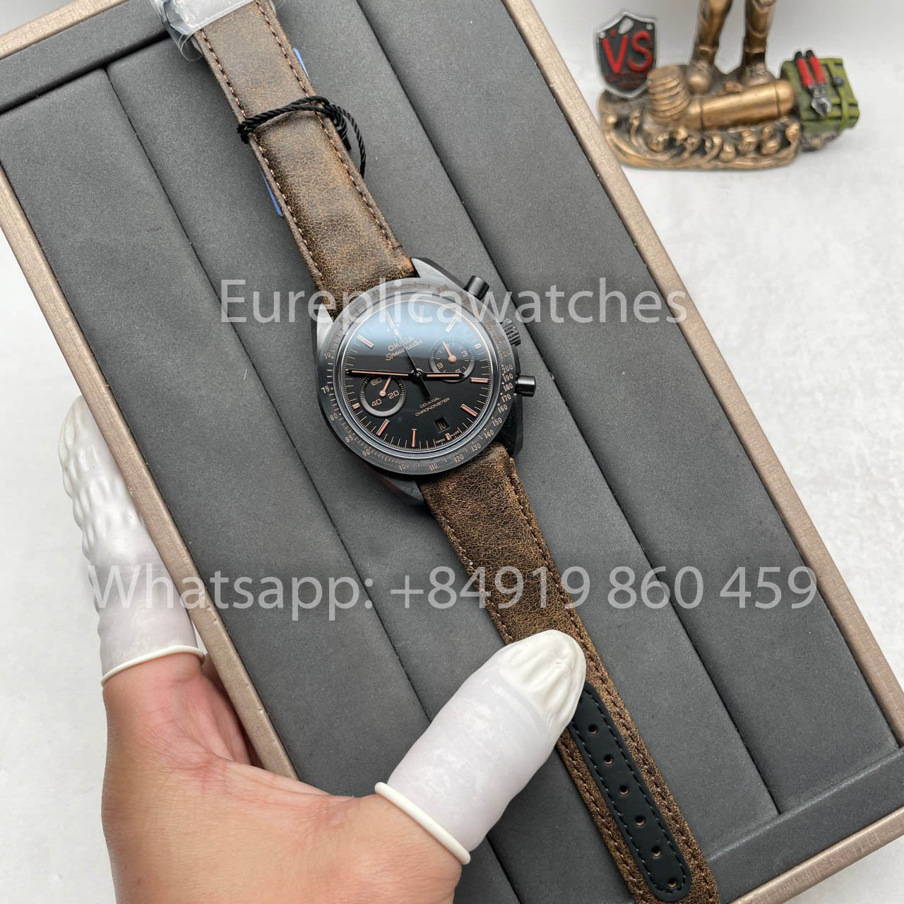 Omega Speedmaster 311.92.44.51.01.006 Moonwatch 1:1 Best Edition N1 Factory Cinturino in pelle marrone