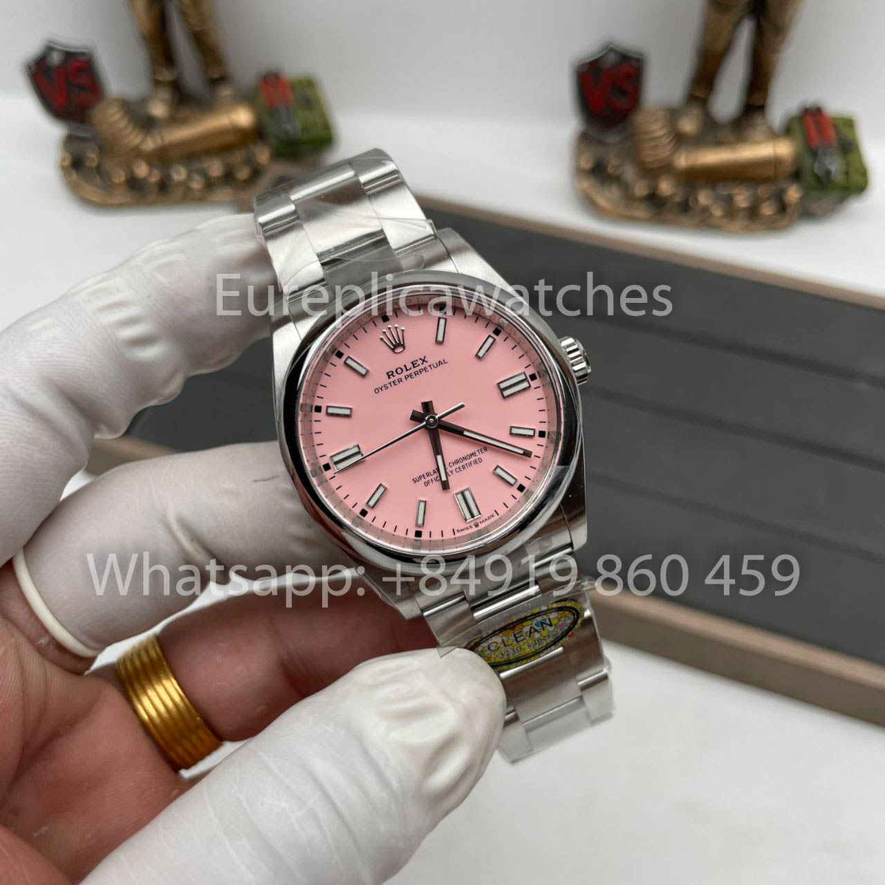 Réplica Rolex Oyster Perpetual M126000-0008 36MM Clean Factory esfera rosa