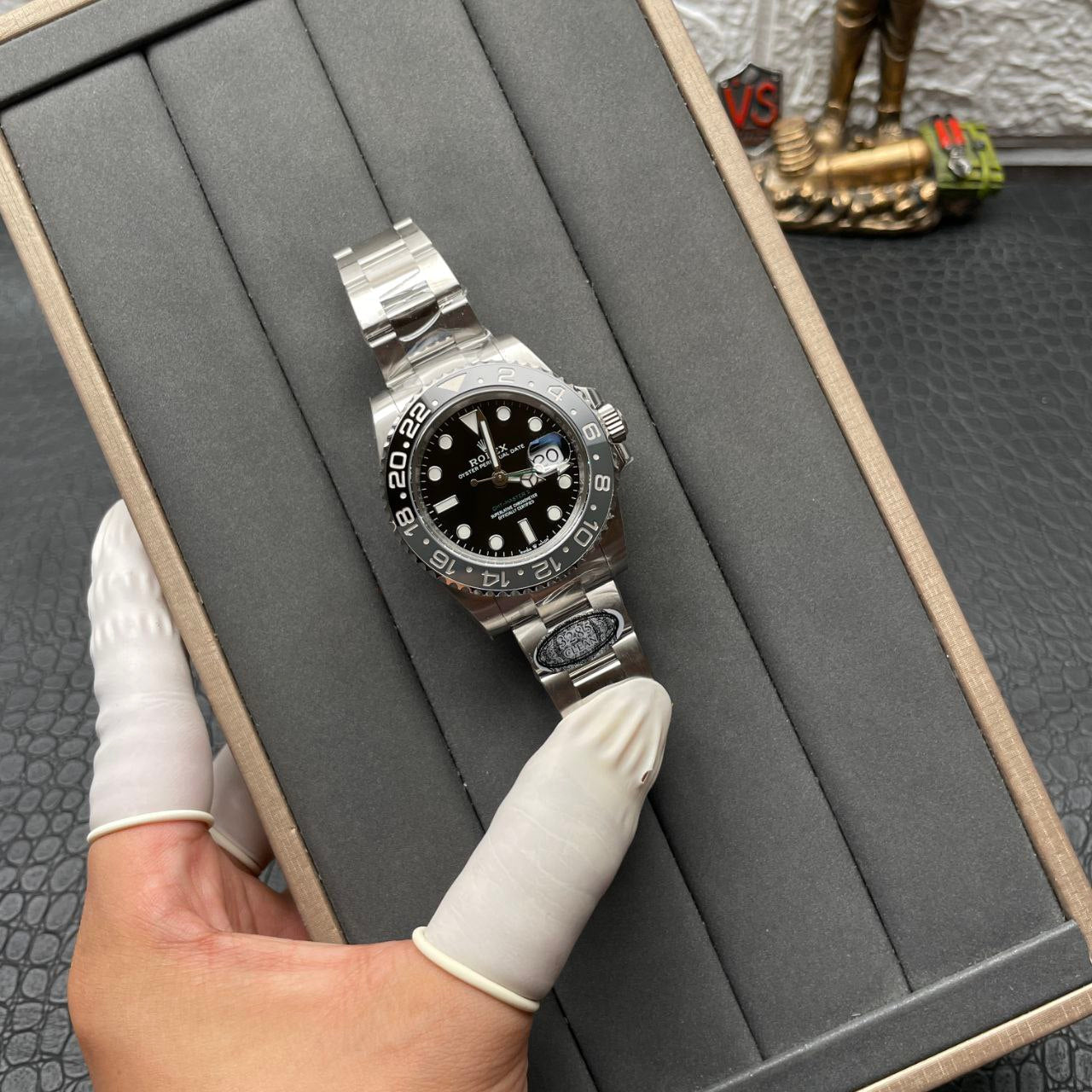 Rolex GMT Master II m126710 Bruce Wayne Batman 1:1 Best Edition cinturino Oyster pulito di fabbrica