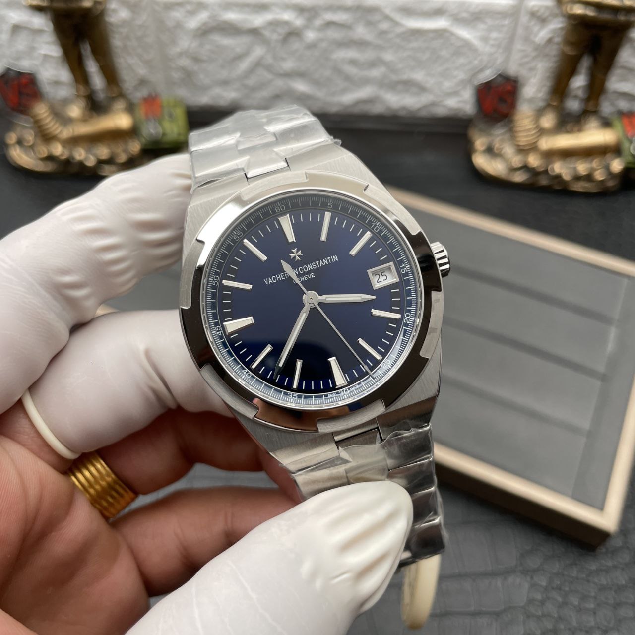 Vacheron Constantin Overseas 4500V/110A-B128 1:1 Migliore edizione ZF Factory quadrante blu