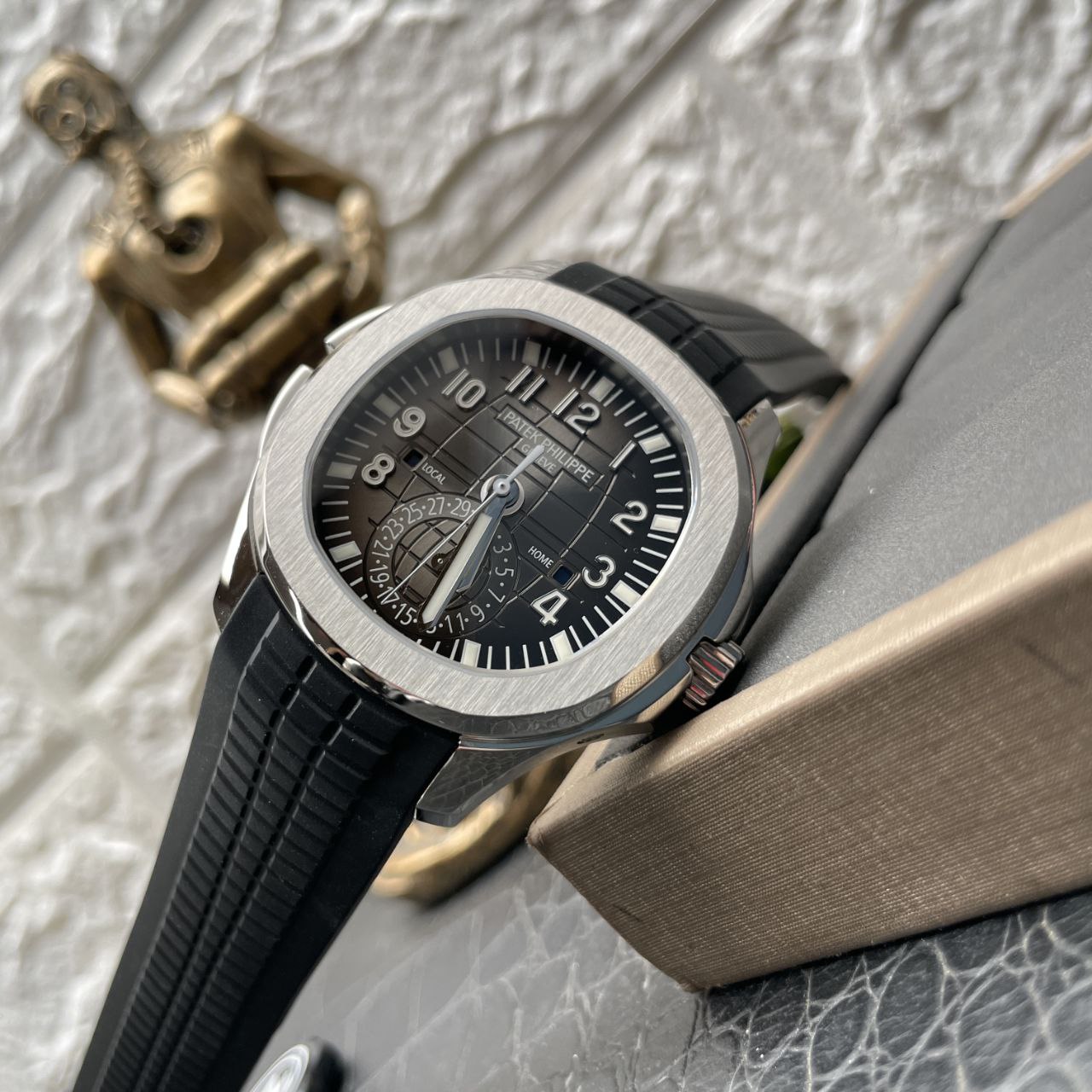 Patek Philippe Aquanaut 5164A-001 1:1 Mejor Edición ZF Factory Esfera Negra