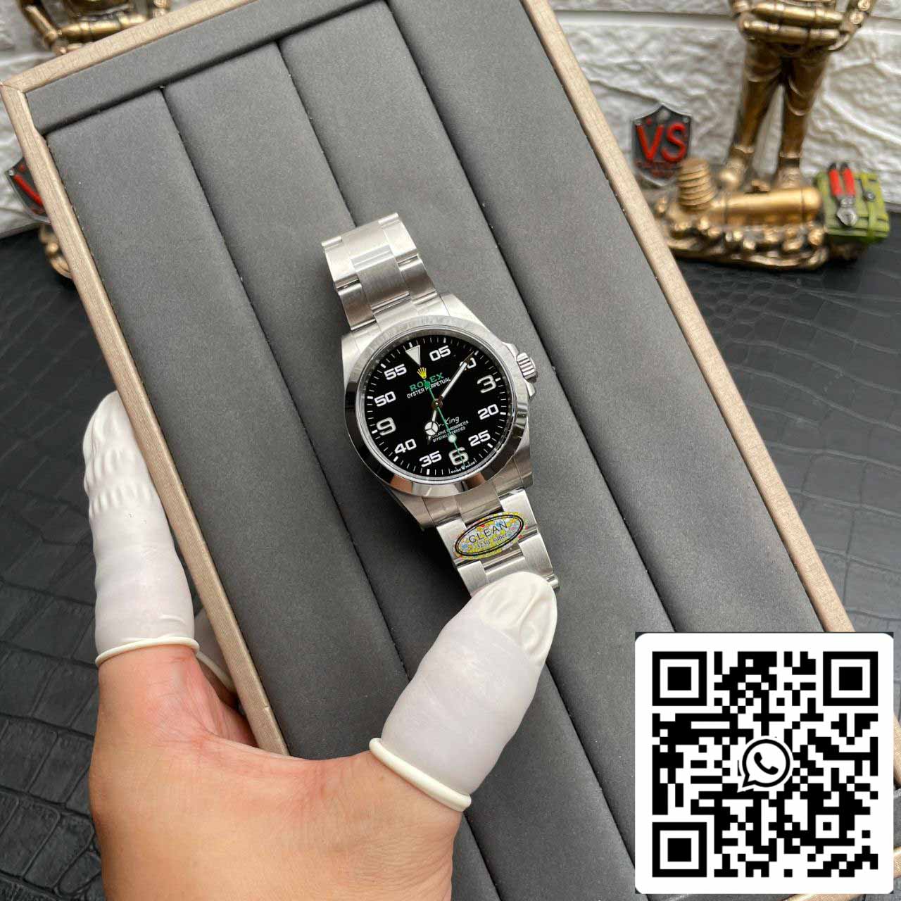 Rolex Air King M126900-0001 1:1 Mejor edición Clean Factory esfera negra