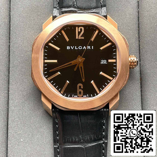 Bulgari Octo 101963 BGOP41BGLD 1:1 Best Edition BV Factory quadrante nero