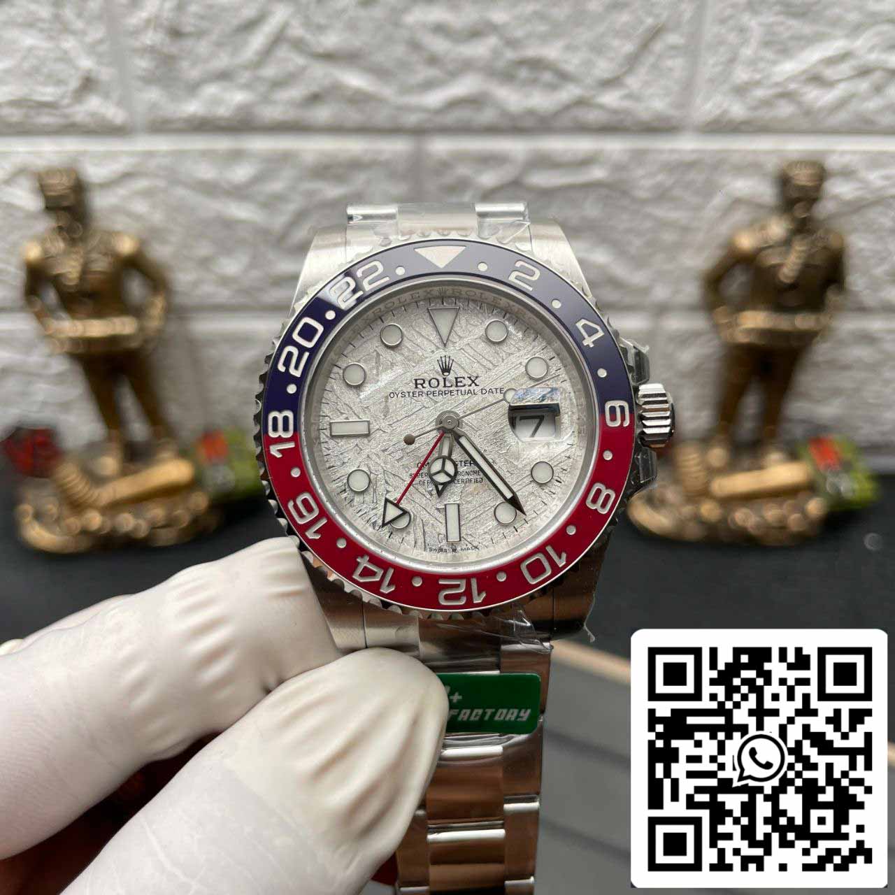 Rolex GMT Master II M126719blro-0002 1:1 Mejor edición C+ Esfera de meteorito de fábrica