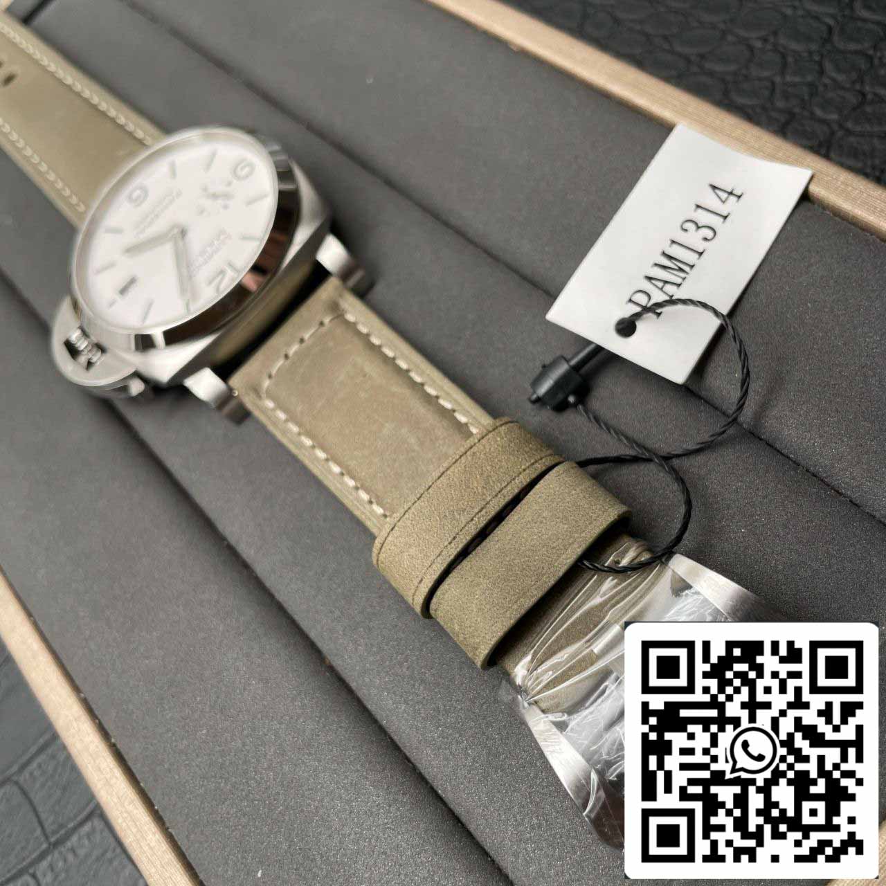 Panerai Luminor PAM01314 1:1 Best Edition VS Factory White Dial