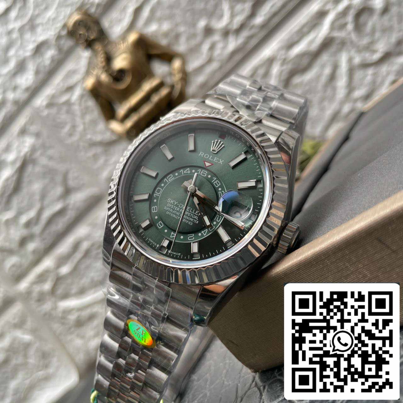 Rolex Sky Dweller M336934-0001 1:1 Mejor edición ZF Factory Green Dial Versión más reciente 2024