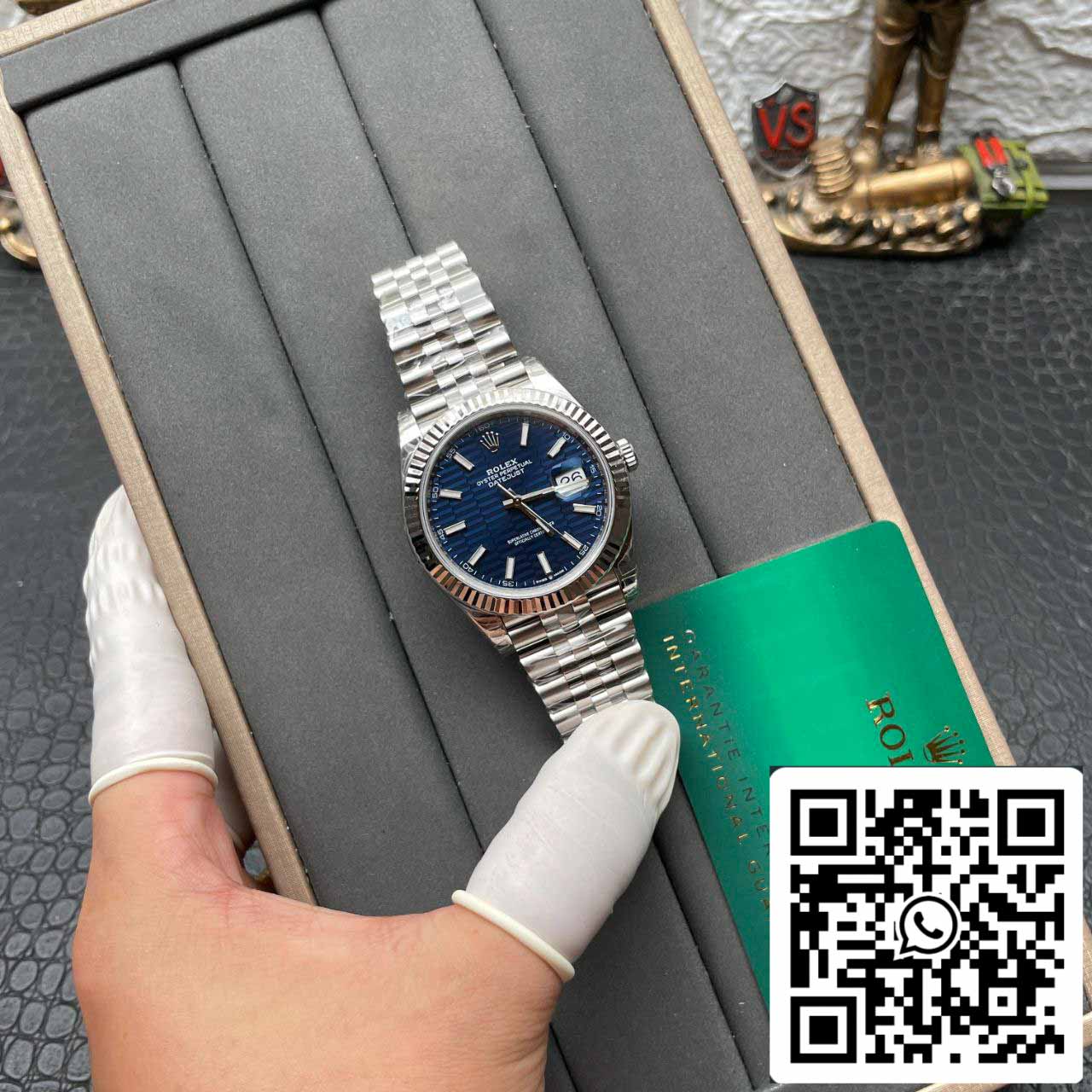 Rolex Datejust M126234-0017 36MM 1:1 Best Edition VS quadrante blu di fabbrica