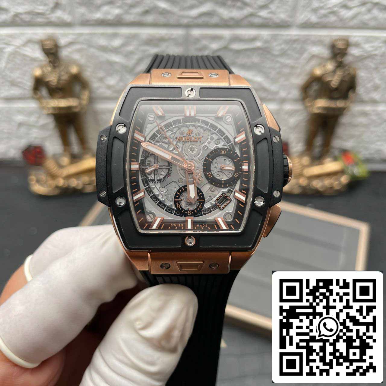 Hublot Big Bang Titanium 641.OM.0183.LR 1:1 Best Editon BBF Factory Oro rosa Quadrante grigio Nero 