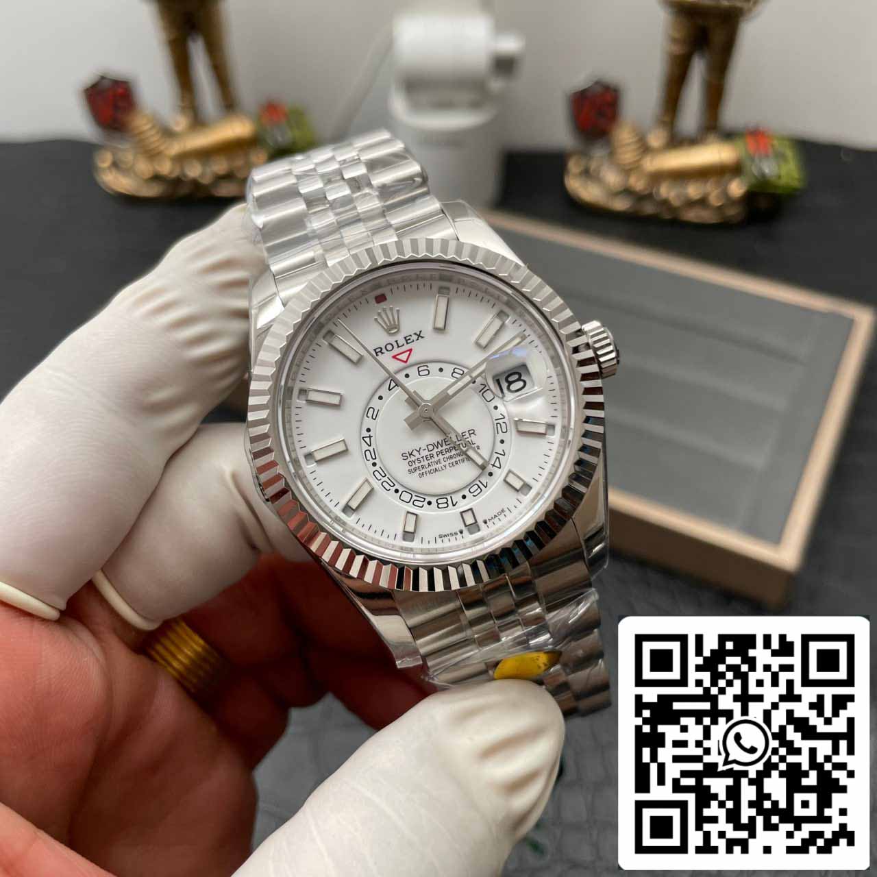 Rolex Sky Dweller M336934-0003 1:1 Mejor Edición ZF Factory Esfera Blanca