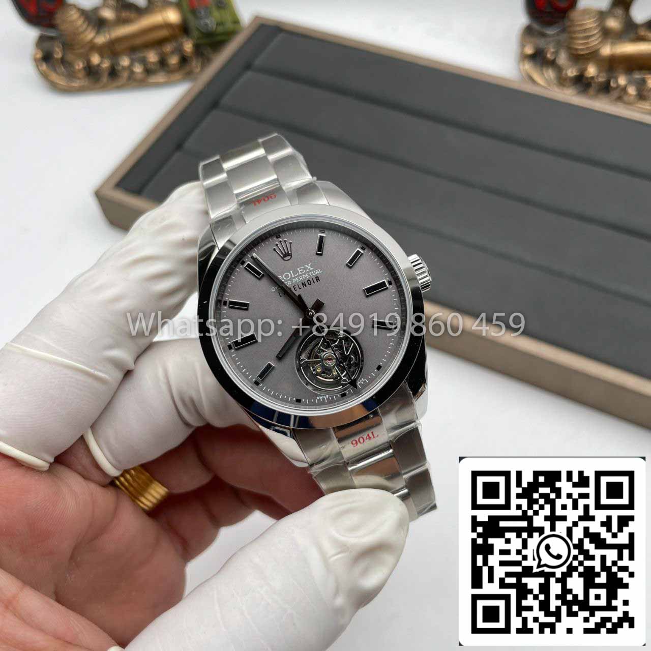 Rolex Milgauss 116400 LNT01HS-001 Tourbillon 1:1 Mejor Edición JB Factory Caja de Acero Inoxidable Suizo ETA3131