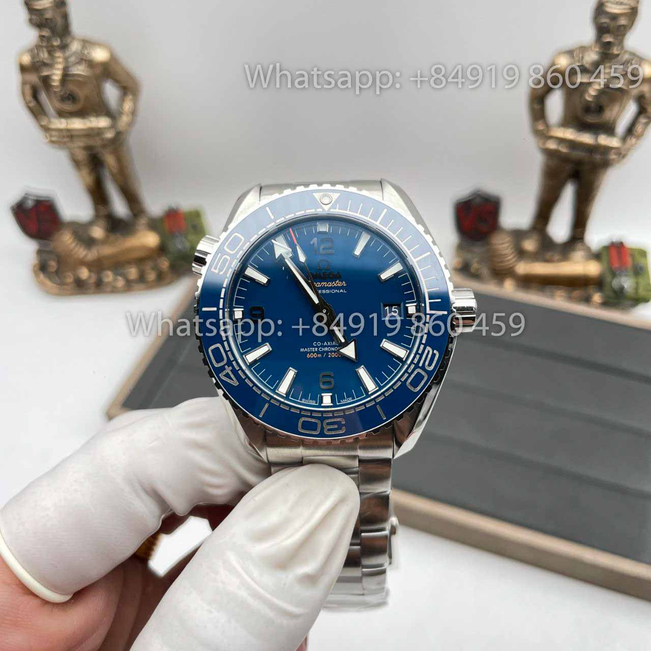 Omega Seamaster 215.30.44.21.03.001 1:1 Best Edition VS Factory quadrante in ceramica blu svizzero 8900