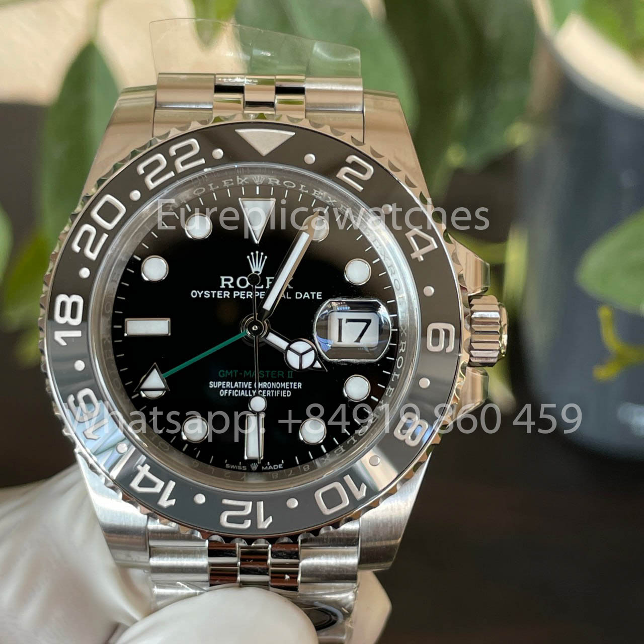 Rolex GMT Master II m126710grnr-0003 Bruce Wayne Batman 1:1 Miglior clone Fabbrica pulita 2025