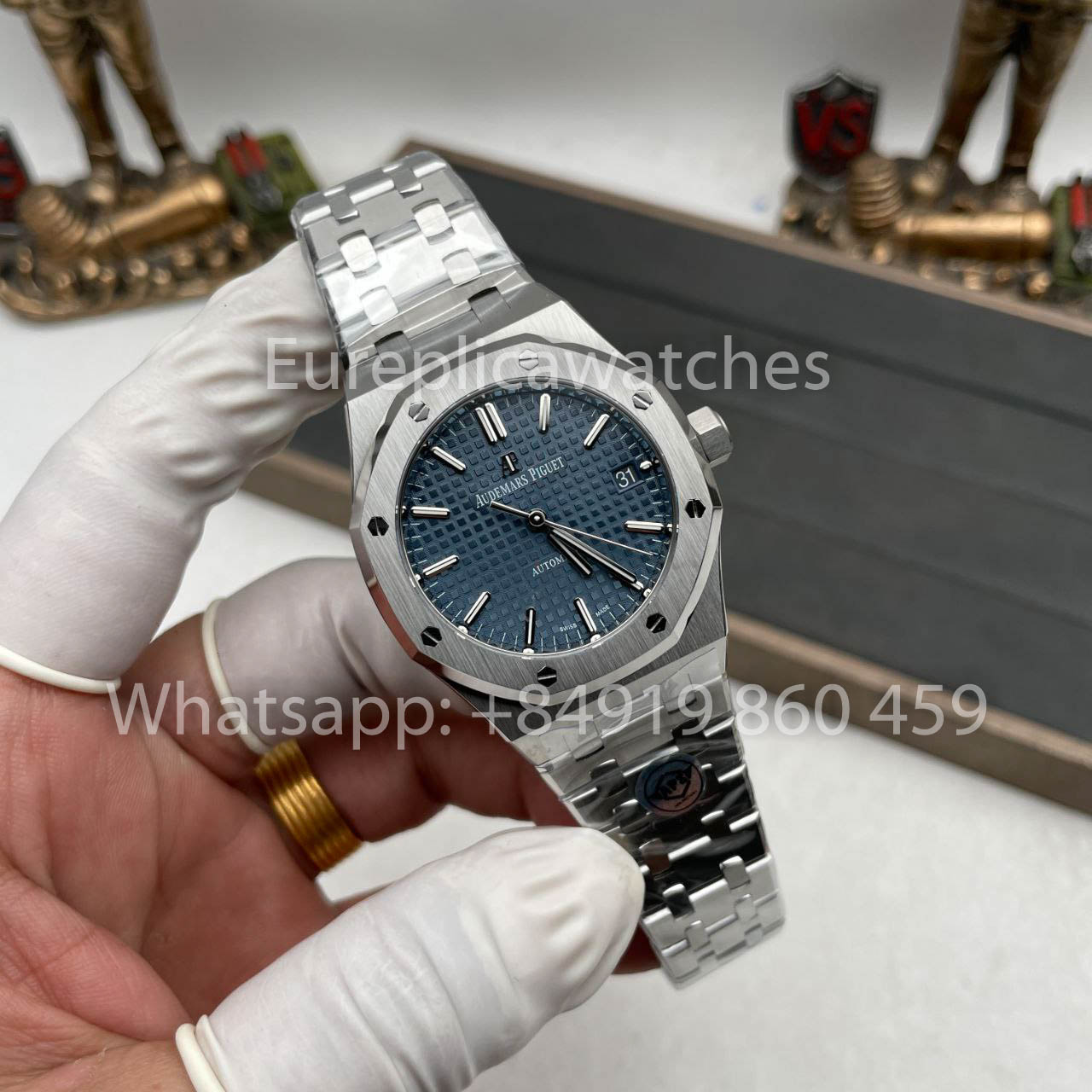 Audemars Piguet Royal Oak 15450ST.OO.1256ST.03 1:1 Best Edition APS Factory Blue Dial