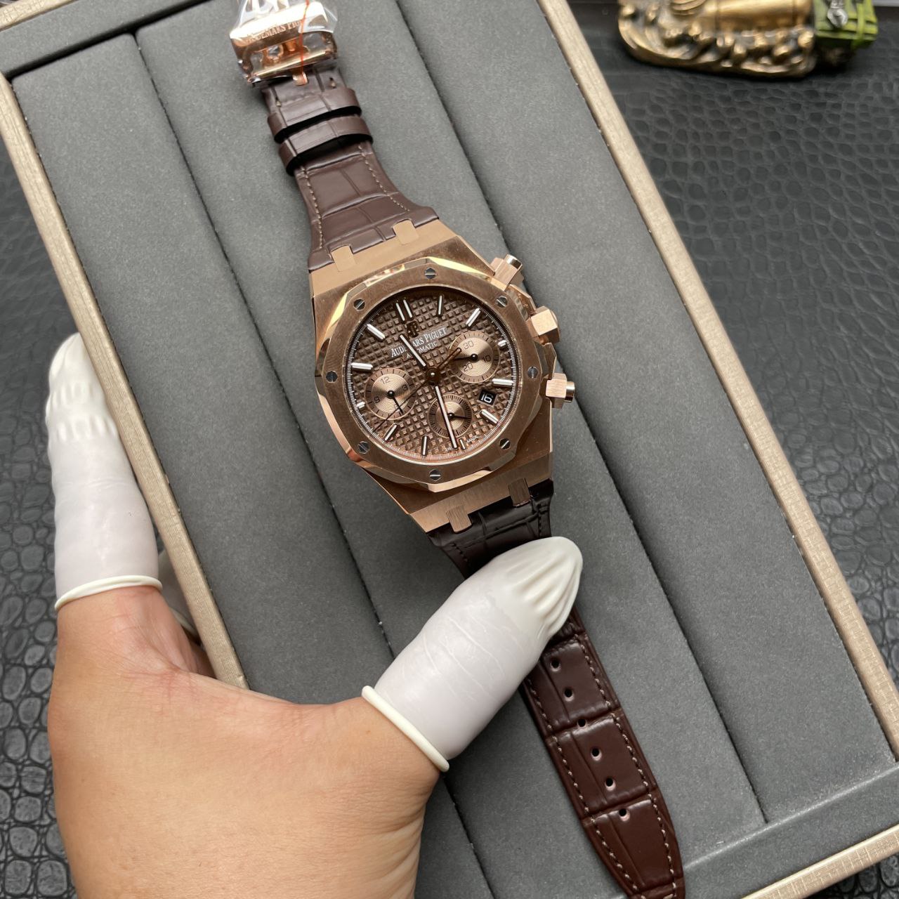 Audemars Piguet Royal Oak Chronograph 26331OR.OO.D821CR.01 1:1 Best Edition OM Factory Rose Gold