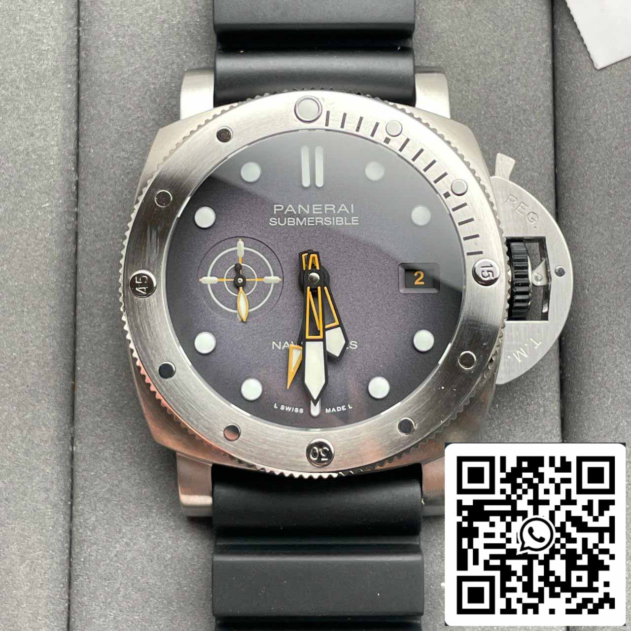 Panerai Sumergible PAM1323 1:1 Mejor Edición VS Esfera Gris de Fábrica