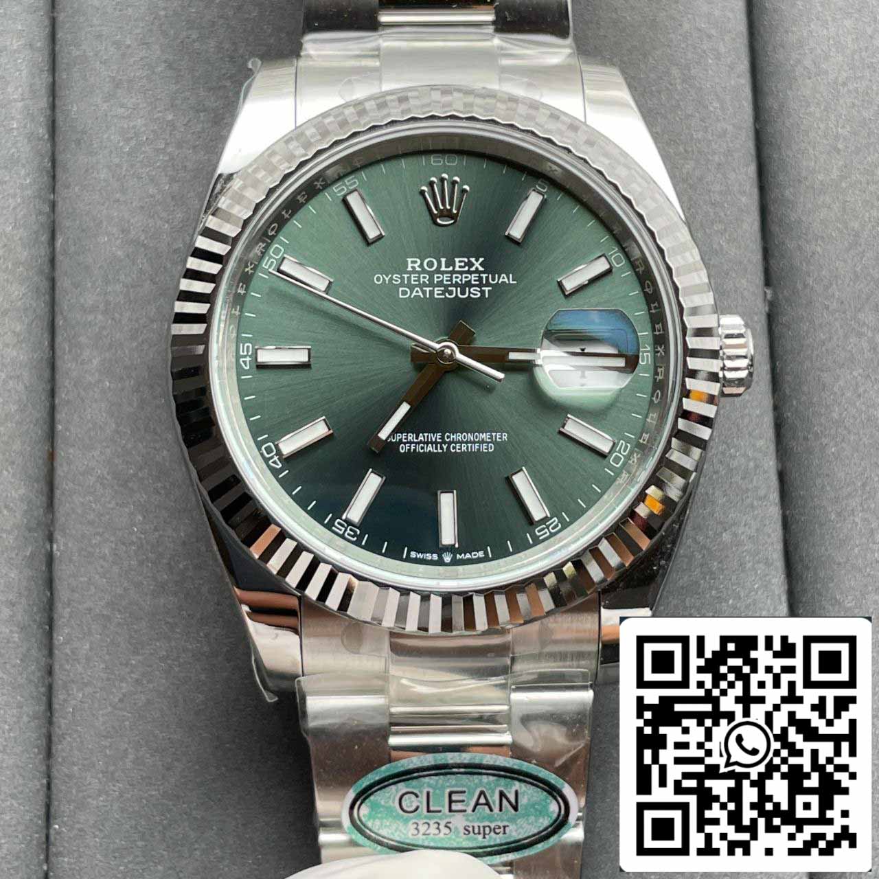 Rolex Datejust M126334-0028 1:1 Best Edition Clean Factory quadrante verde