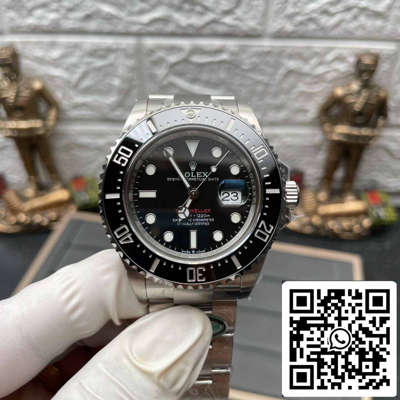 Rolex Sea Dweller M126600-0002 1:1 Best Edition Esfera negra de fábrica limpia