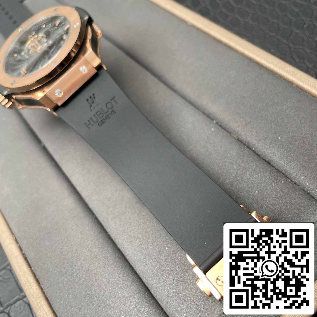 Hublot Big Bang tourbillon cavo 1:1 Best Edition Swiss Seagull movimento tourbillon a carica manuale in oro rosa 18 carati