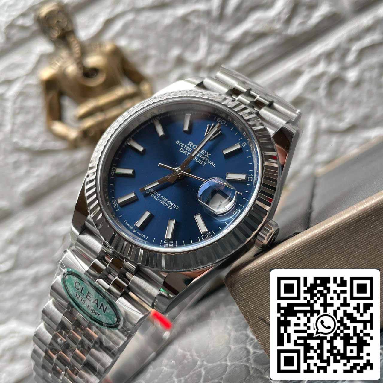 Rolex Datejust M126334-0002 Quadrante blu di fabbrica pulito della migliore edizione 1: 1