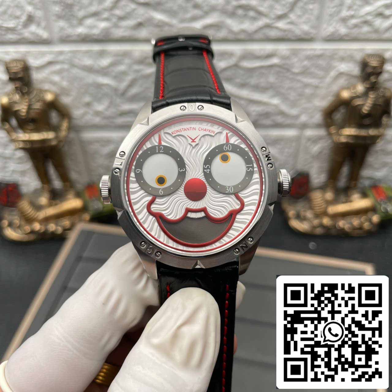 Konstantin Chaykin Joker K07 Esfera blanca Correa roja Edición 1:1 Mejor versión TW Factory V3s