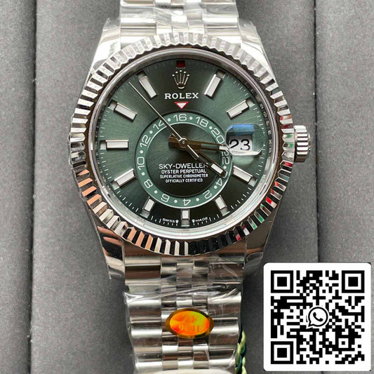 Rolex Sky Dweller M336934-0001 1:1 Best Edition ZF Factory Green Dial Newest Version 2024