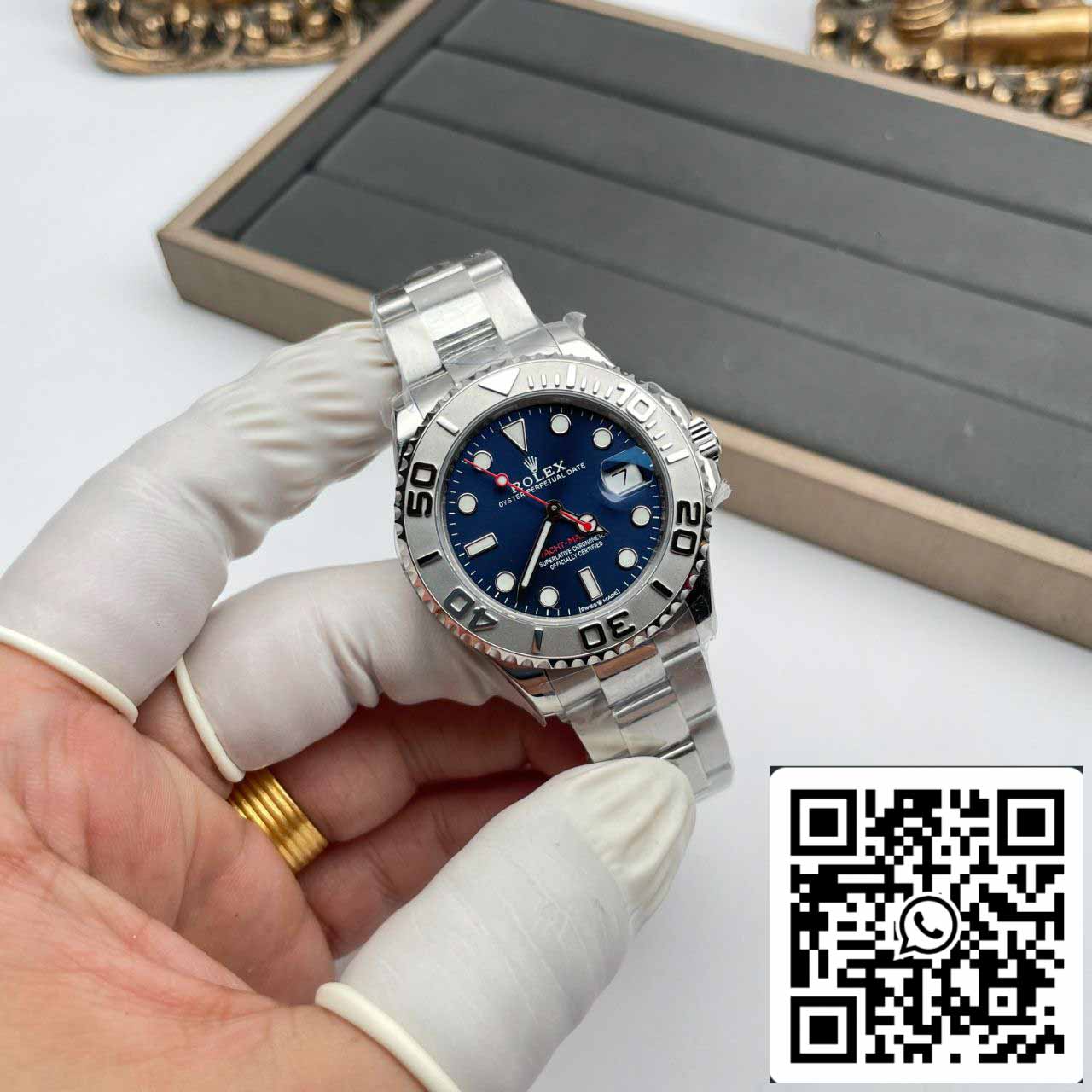 Rolex Yacht Master 268622 1:1 Mejor edición AR Factory esfera azul